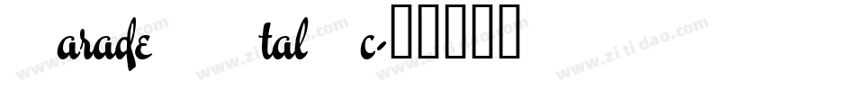 Parade Italic字体转换